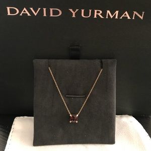 David Yurman Necklace Garnet 18K Gold
